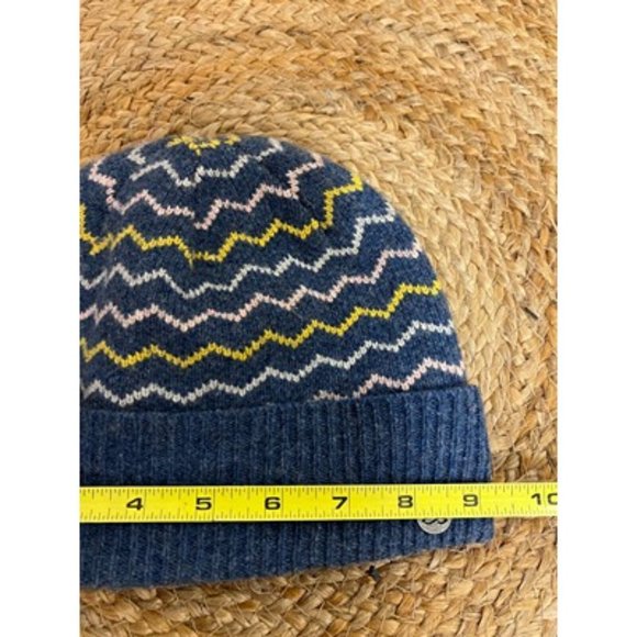 Prana Navy Blue Stretch Tight Knit Classic Printed Beanie Hats U53180657 - Picture 6 of 7